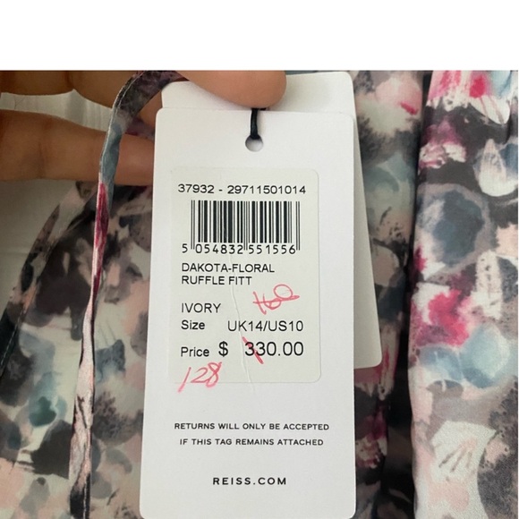 REISS DAKOTA FLORAL DRESS - Picture 4 of 4